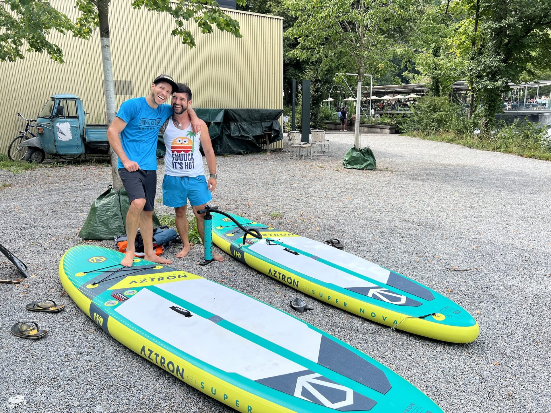 Adrian & Adrian vor der Tour 😆