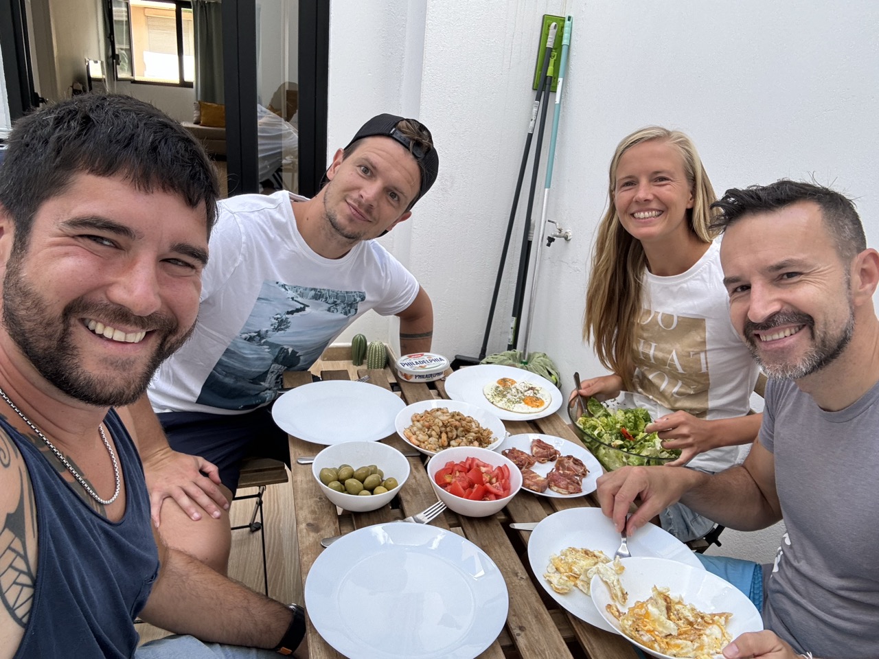 Mittagessen mit Freunden